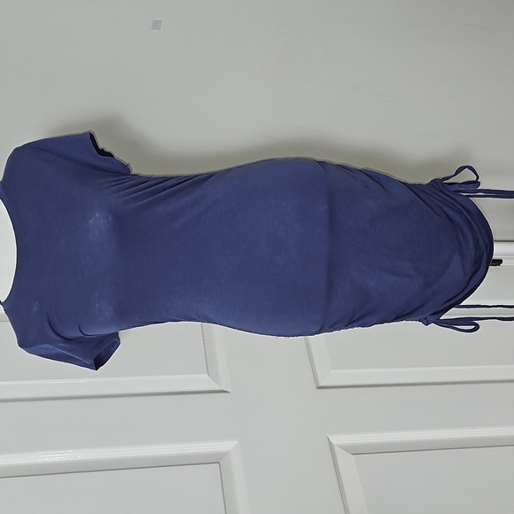 Sundry Women's Blue Tank Rusched Dresses - Picture 1 of 8